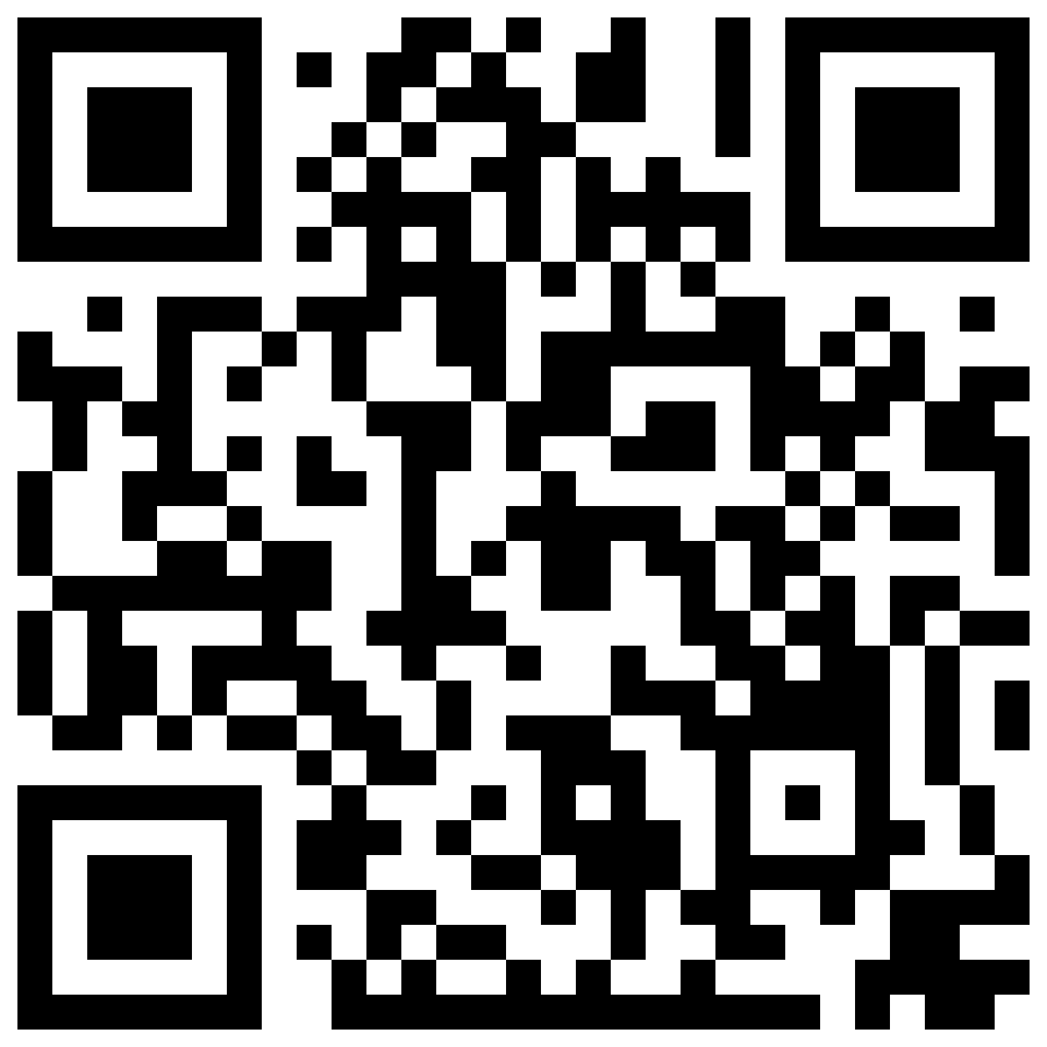 English website QR code